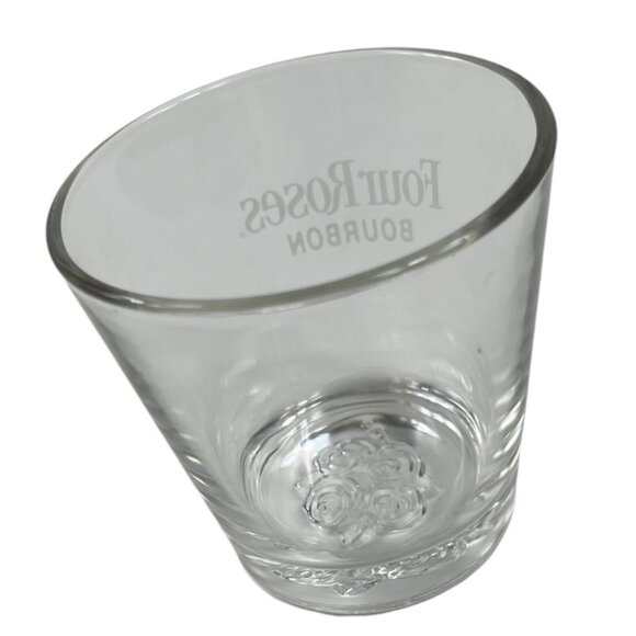 Kentucky Bourbon Collectible Whiskey Barware Glasses (2) Jim Beam & Four Roses - Picture 5 of 15